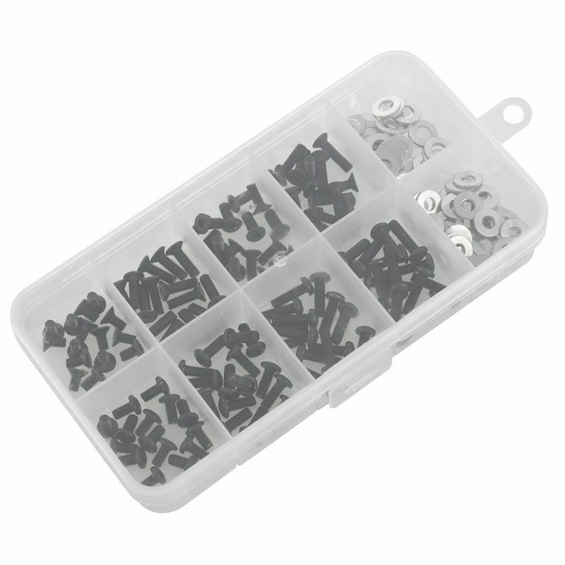 Screws Box Set for 1/10 HSP Traxxas Tamiya HPI Kyosho D90 SRC10 Remote ControlU6