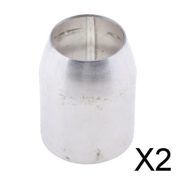 2X Quality 38mm-51mm Universal Motorcycle Exhaust Pipe Adapter Connector Tube