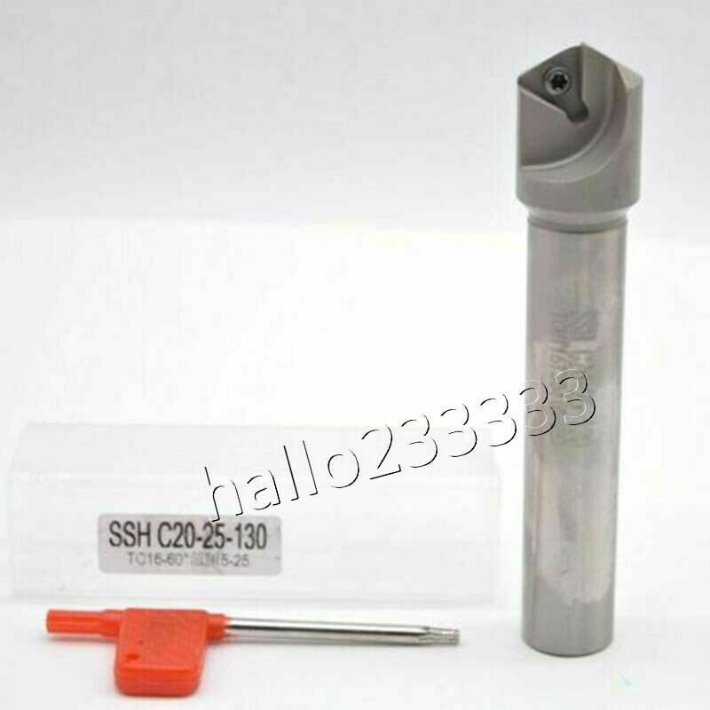 60° 5-25mm SSH C20-25-130 straight shank centering chamfering cutter For TCMT16