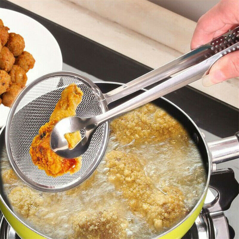 Kitchen Accessories Stainless Steel Fried Fishing Scoop Kitchen Gadget Ba.l8