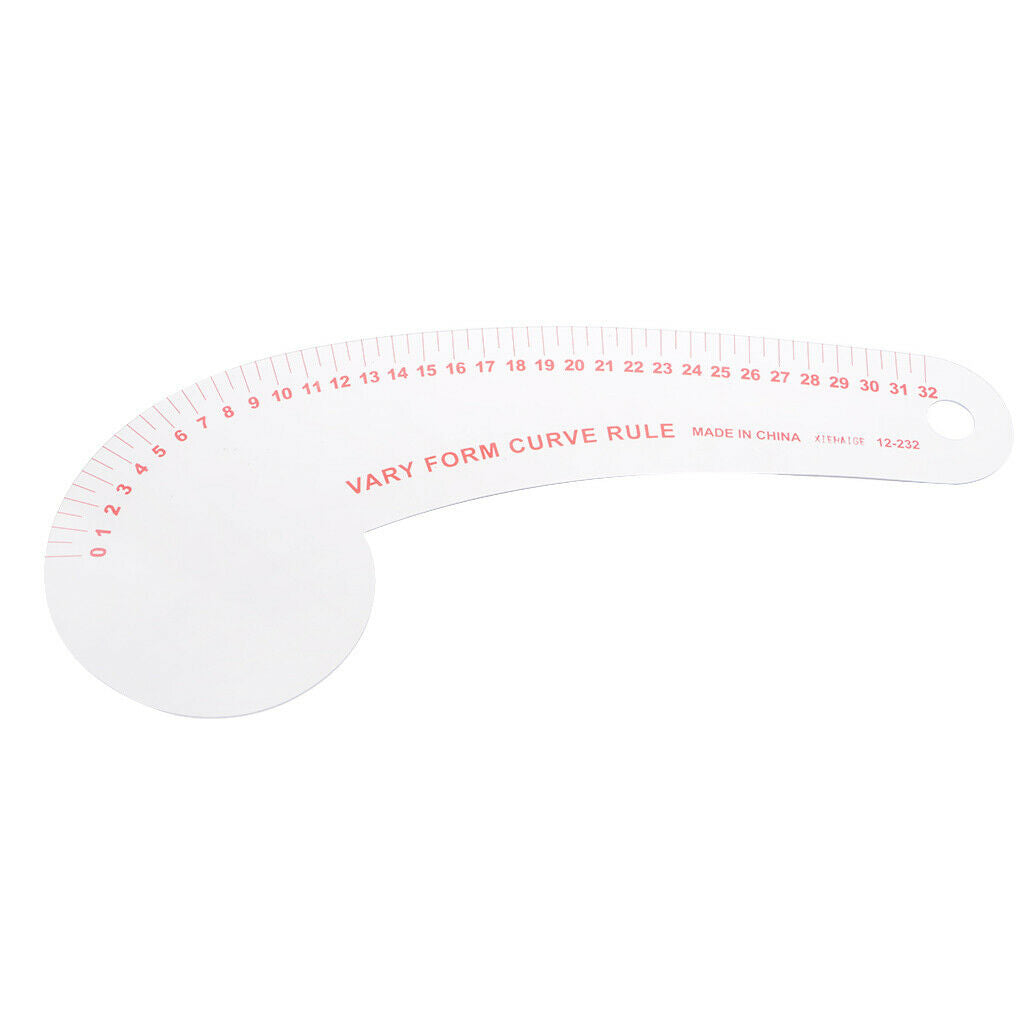12.2 inch Long Comma Shaped Ruler Sewing Tools by Clothing Sewing Supplies