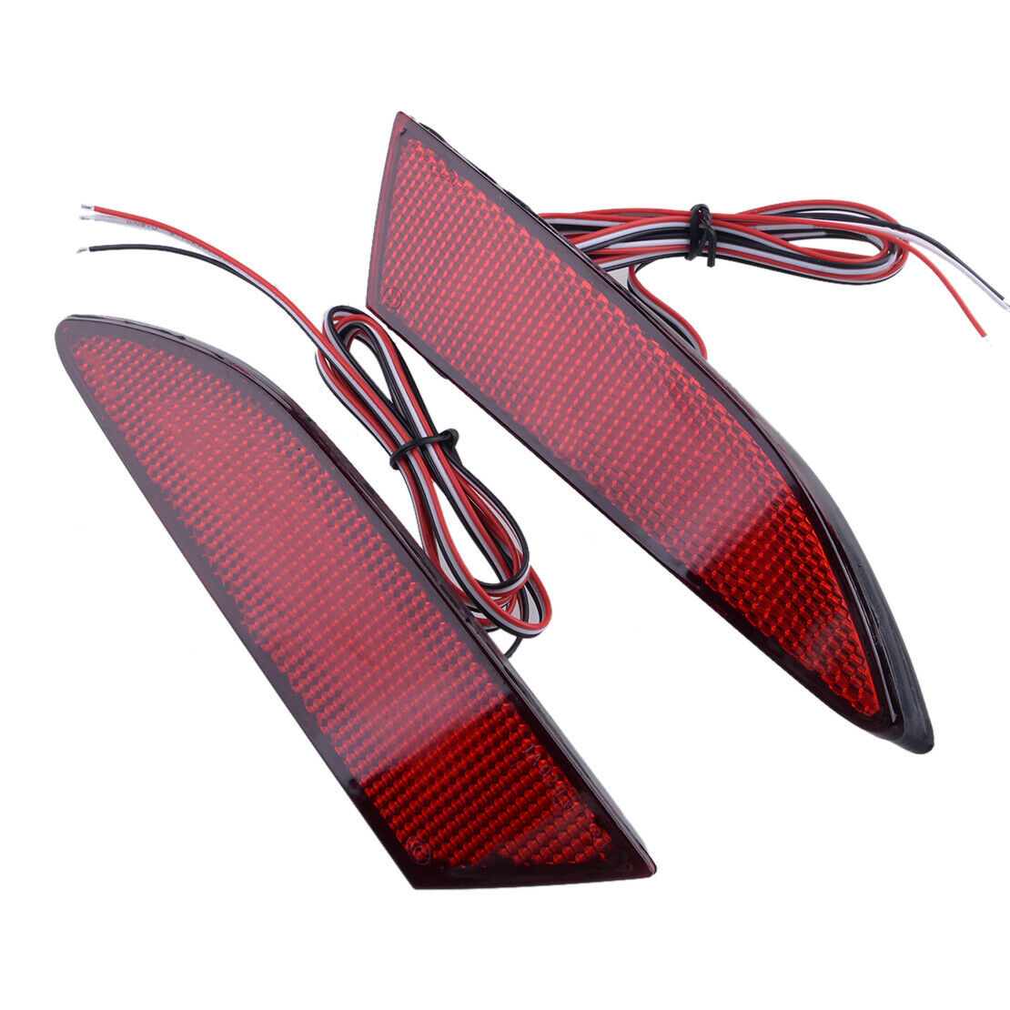 2x Red Rear Bumper Reflector LED Fog Light Fit for Ford Focus Coupe 2011-14 Use