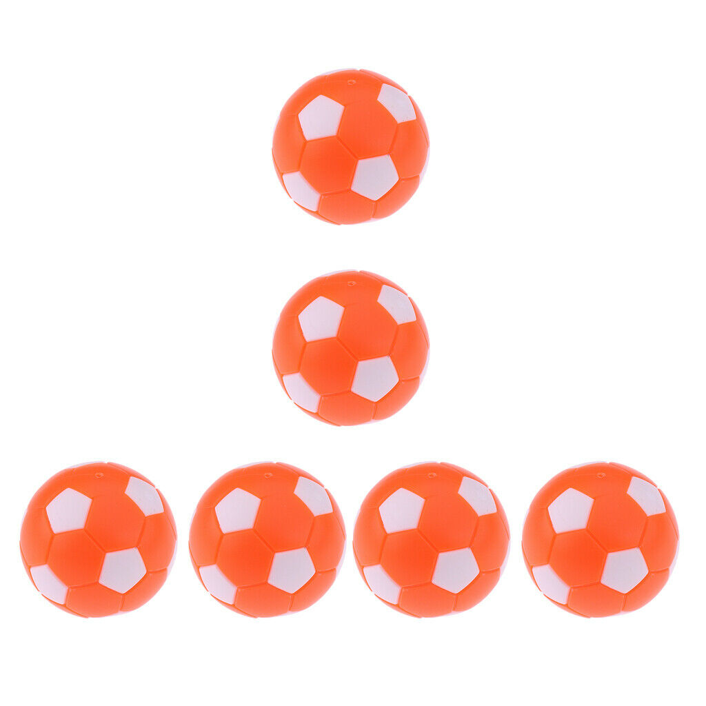 6Pcs Soccer Table Foosball Ball 36mm Plastic Replacement Fooseball Game.Fun.Set