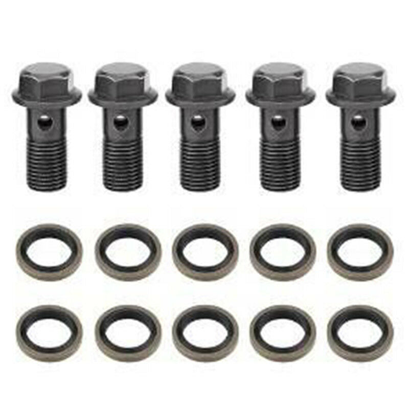 Motorcycle Double Banjo Bolt M10 *1.25Pitch Brake Dual Line Hose Dirt Pi.l8