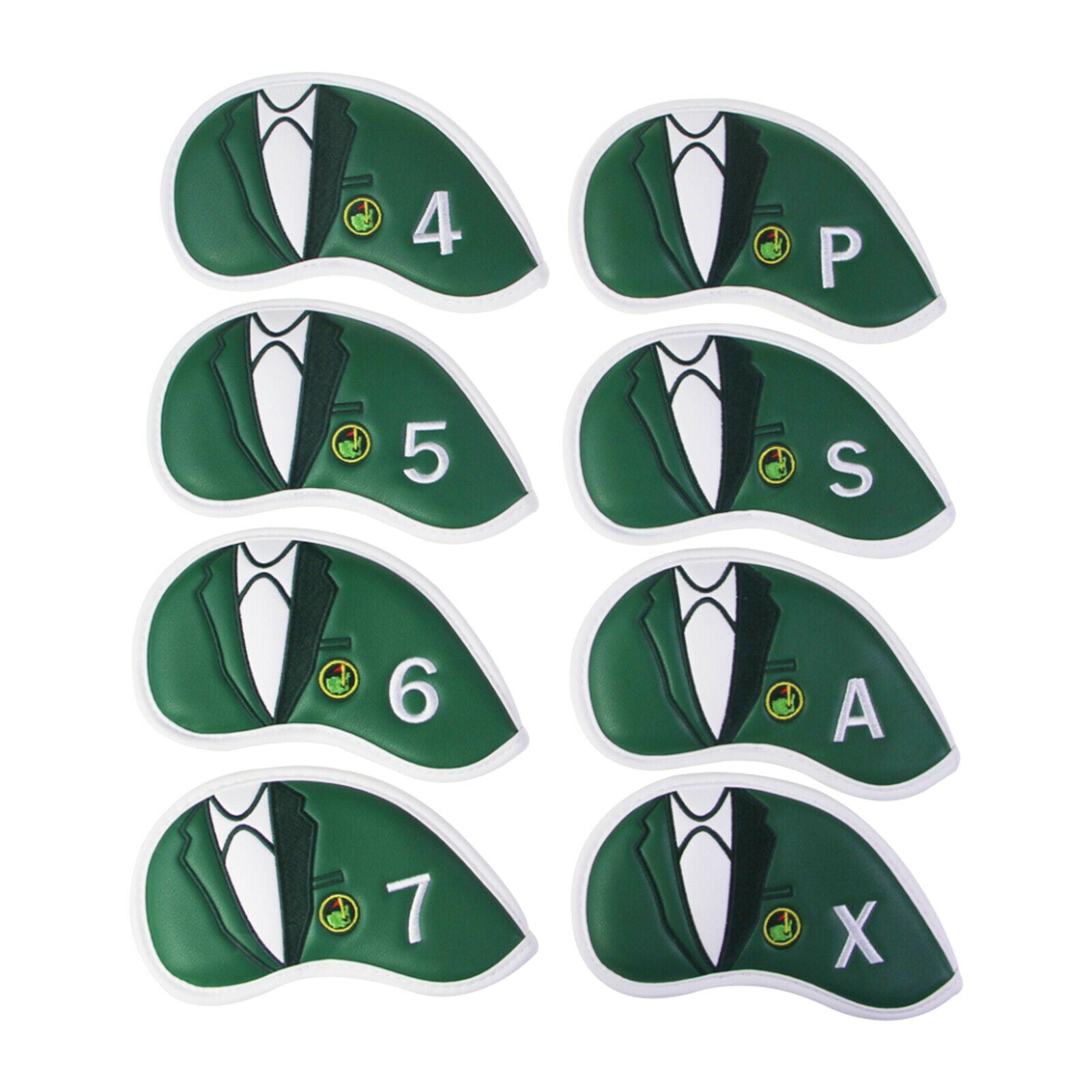 10pcs Durable Golf Iron Headcover Wedges Club Head Cover Fits All Brands
