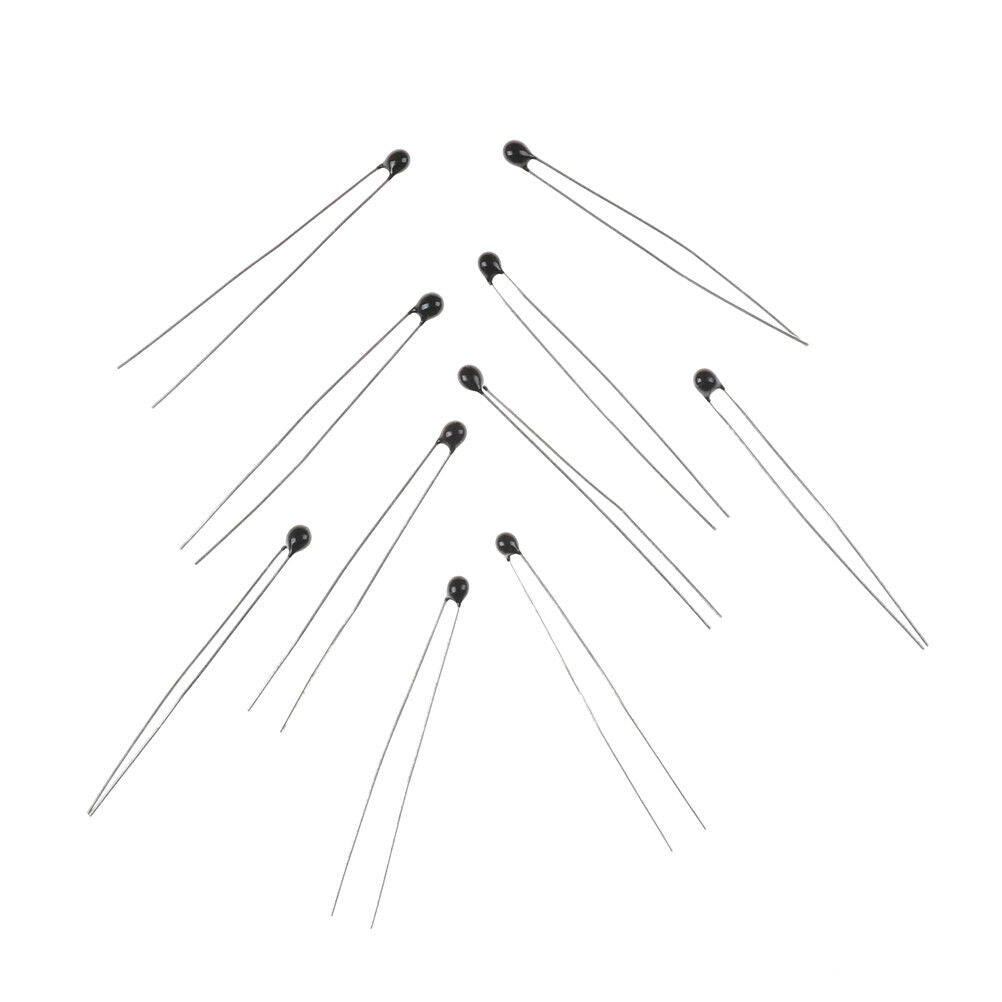 10pcs Thermistor Temperature Sensor NTC-MF52-103/3435 10K ohm 1% .l8