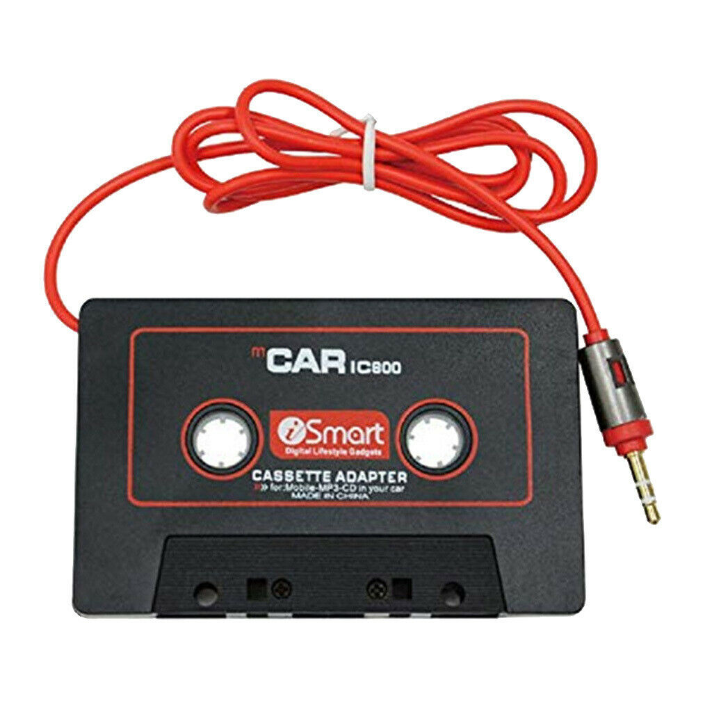 Car Cassette Adaptor 3.5mm AUX  Tape Converter for  MP4, Black