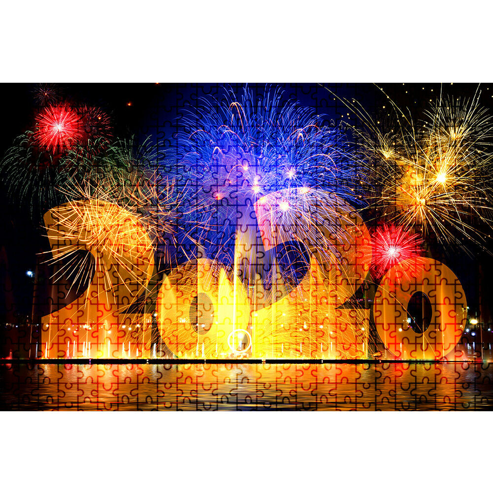Paper Puzzles Jigsaw 1000pcs Water Fireworks Educational Assemble DIY Toys @