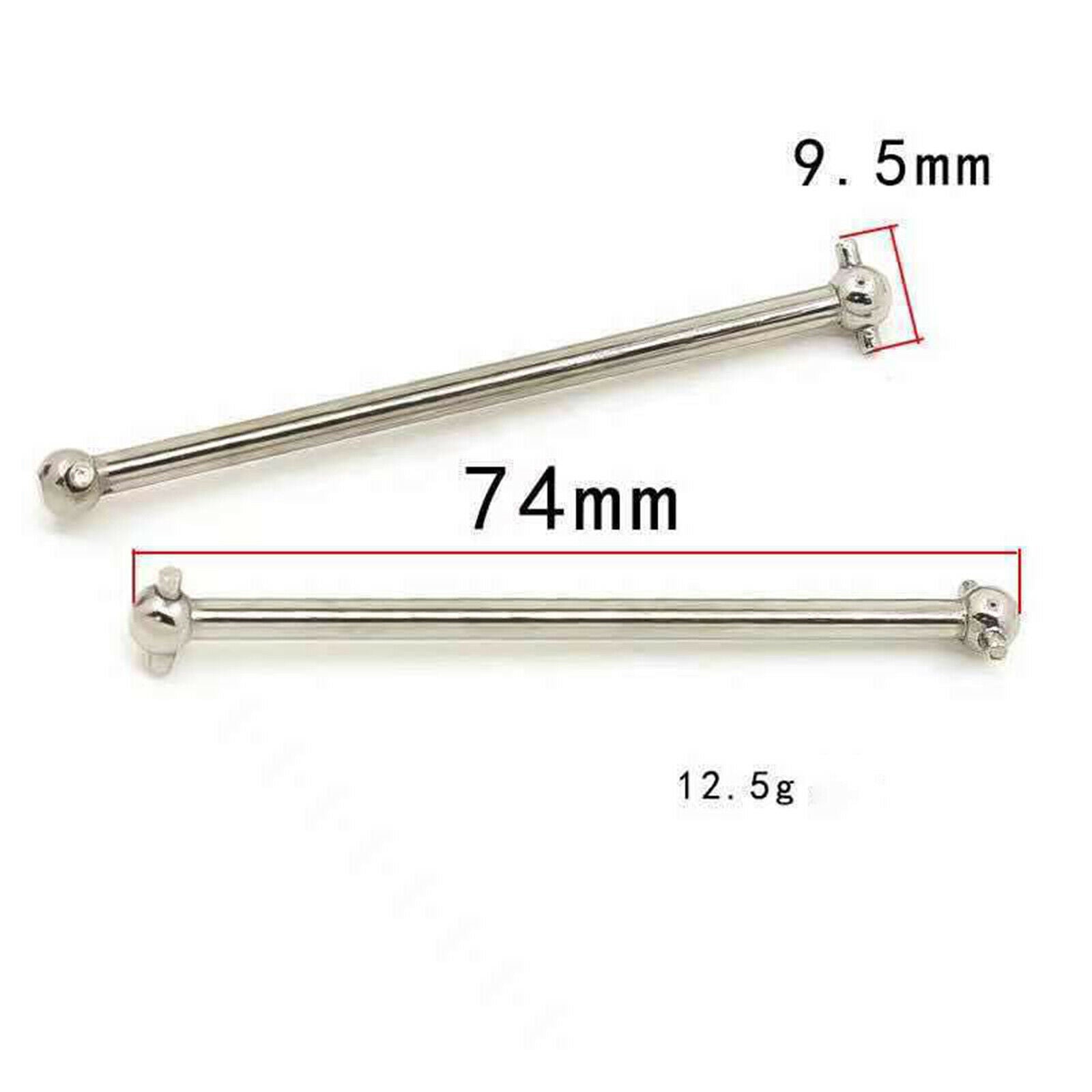2x Metal RC Drive Shaft Fit for WLtoys 104001 1/10 RC Car Upgrade Parts Accs