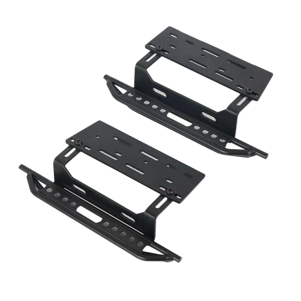 1 pair Metal RC Side Pedal For SCX10 90046 1:10 RC Crawler Car Parts Black
