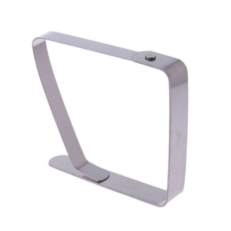 4pcs Stainless Steel Table Cloth Cover Clip Clamp Holder Supply For Picnic Party