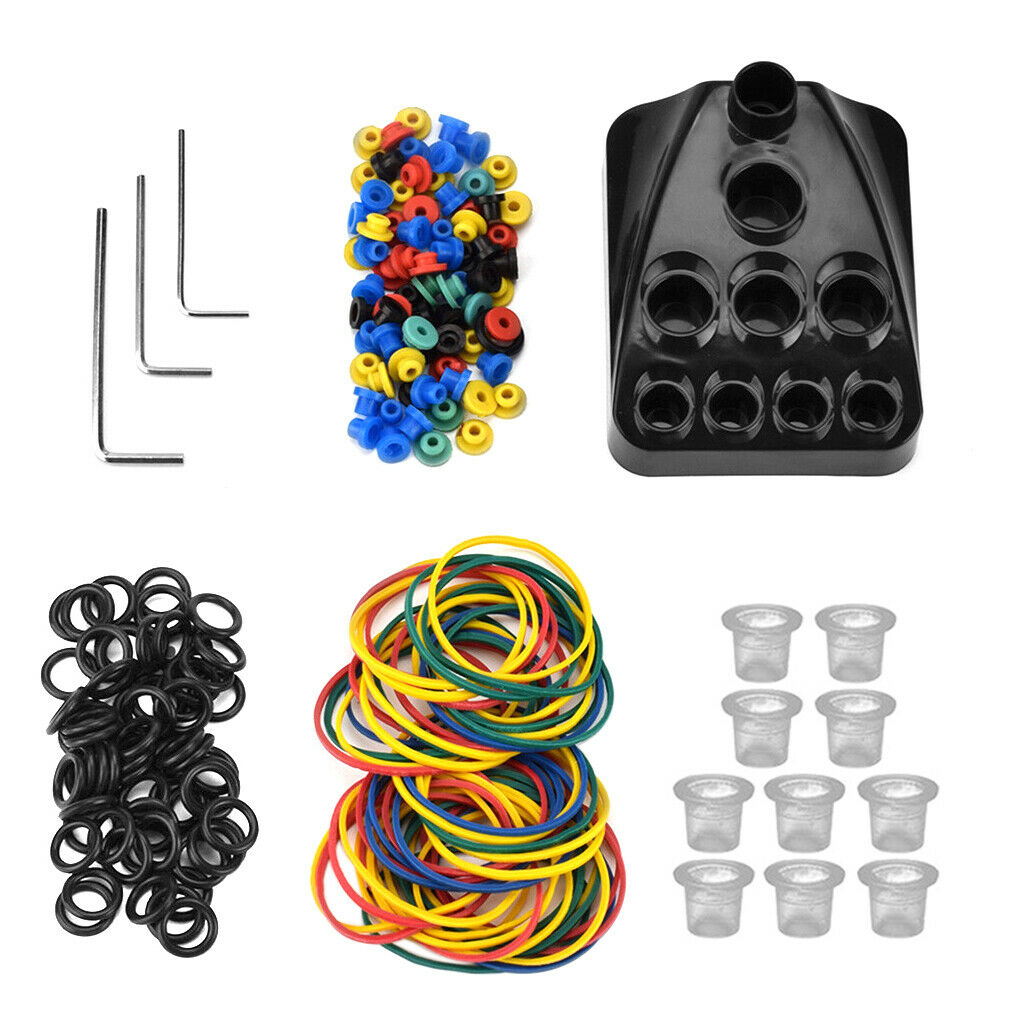 Soft Tattoo Shock Absorption Grommets Nipples O-rings Ink Pigment Cups Stand