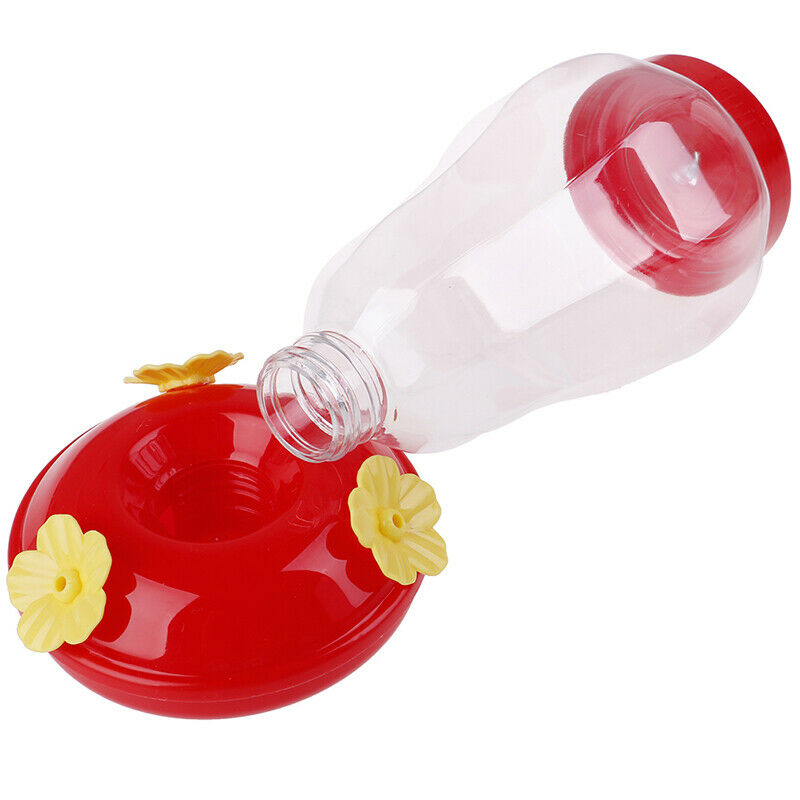 Field Feeding hummingbird bottle garden outdoor plastic flower iron hook Feed BD