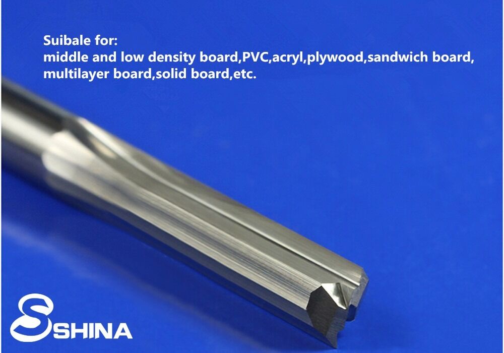 5x 6mm 1/4" Double Flute Straight Slot CNC Router Bits Tungsten Carbide 6*32mm