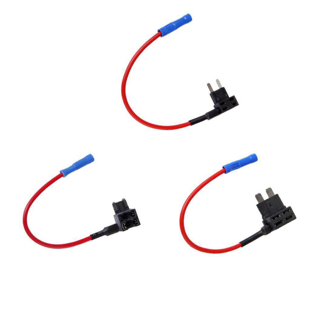 3pcs Add-A-Circuit TAP Micro/Mini/Standard(ATM, APM) Blade Fuse Holders Car 32V