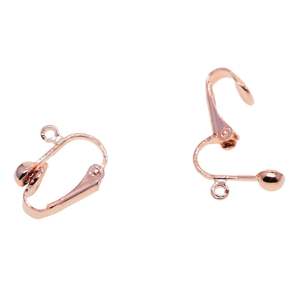 12X Brass Clip-On Earring Converter -DIY Women's Fashion Jewelry Making Findings