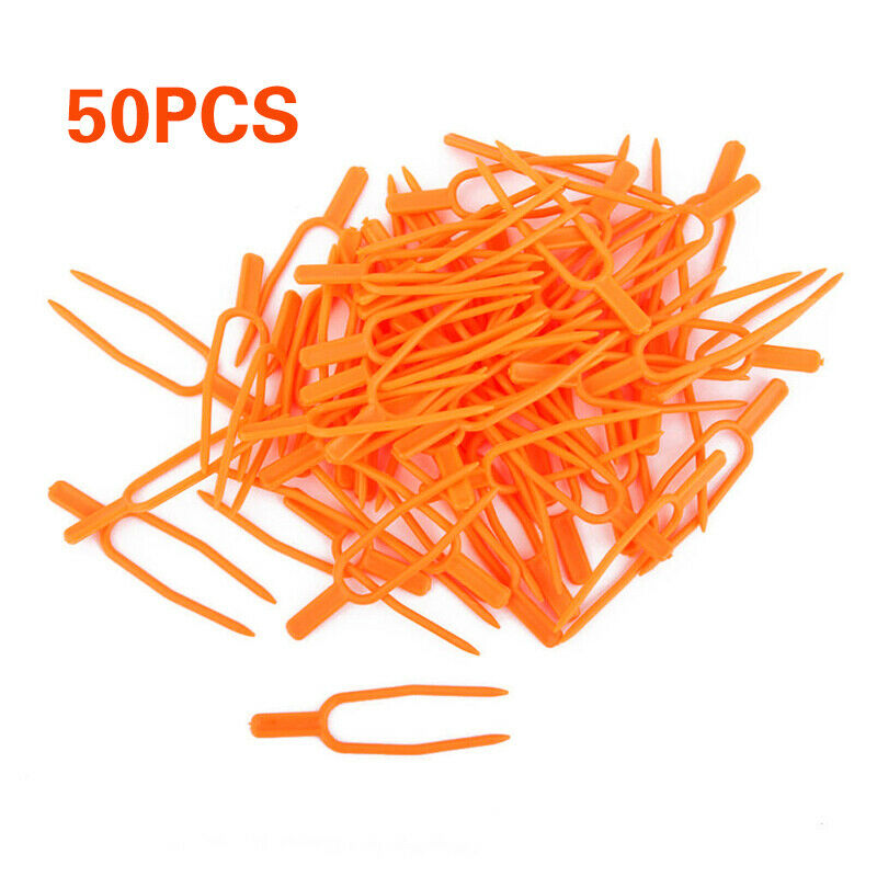 Garden Fastening Fixture Clips 50Pc Planting Fixed Bracket Fork Clips Reusable