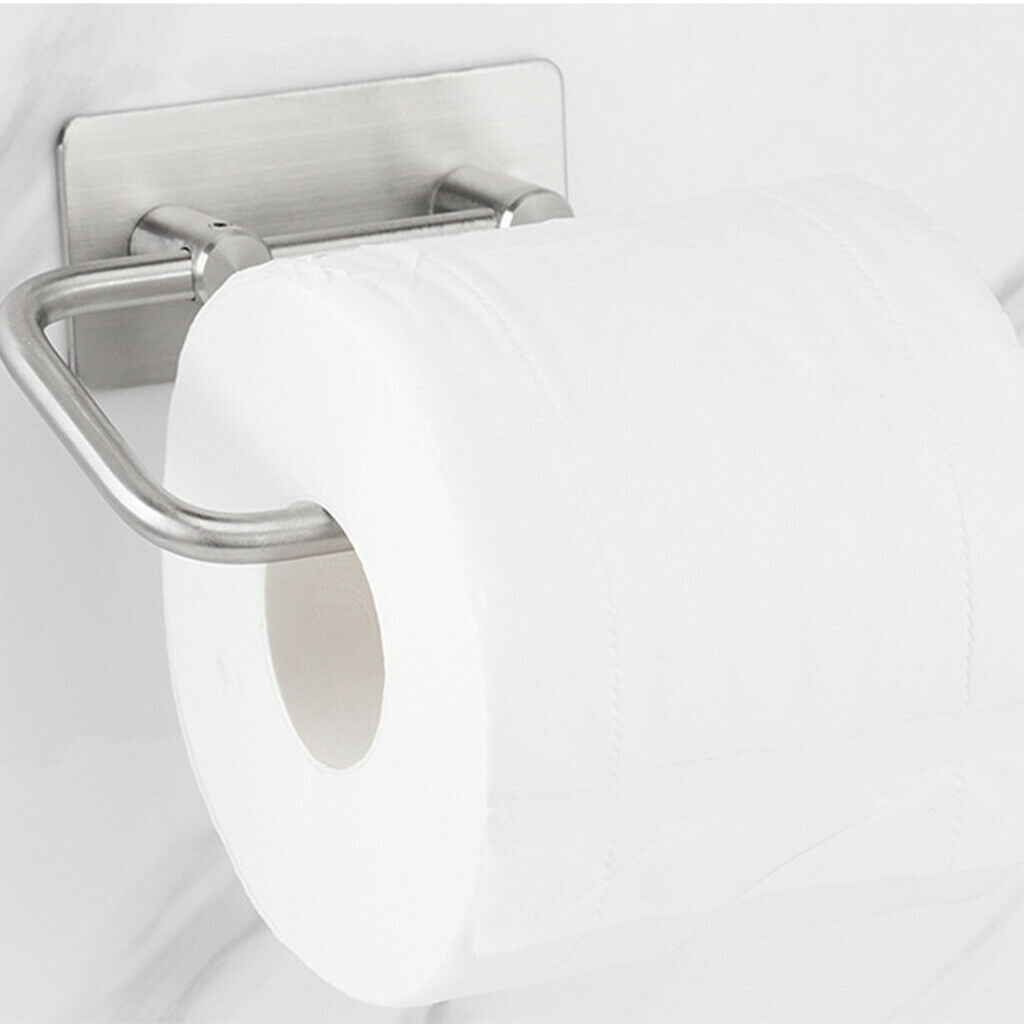 304 Stainless Steel Self-adhesive Paper Towel Holder Toilet Roll Holder