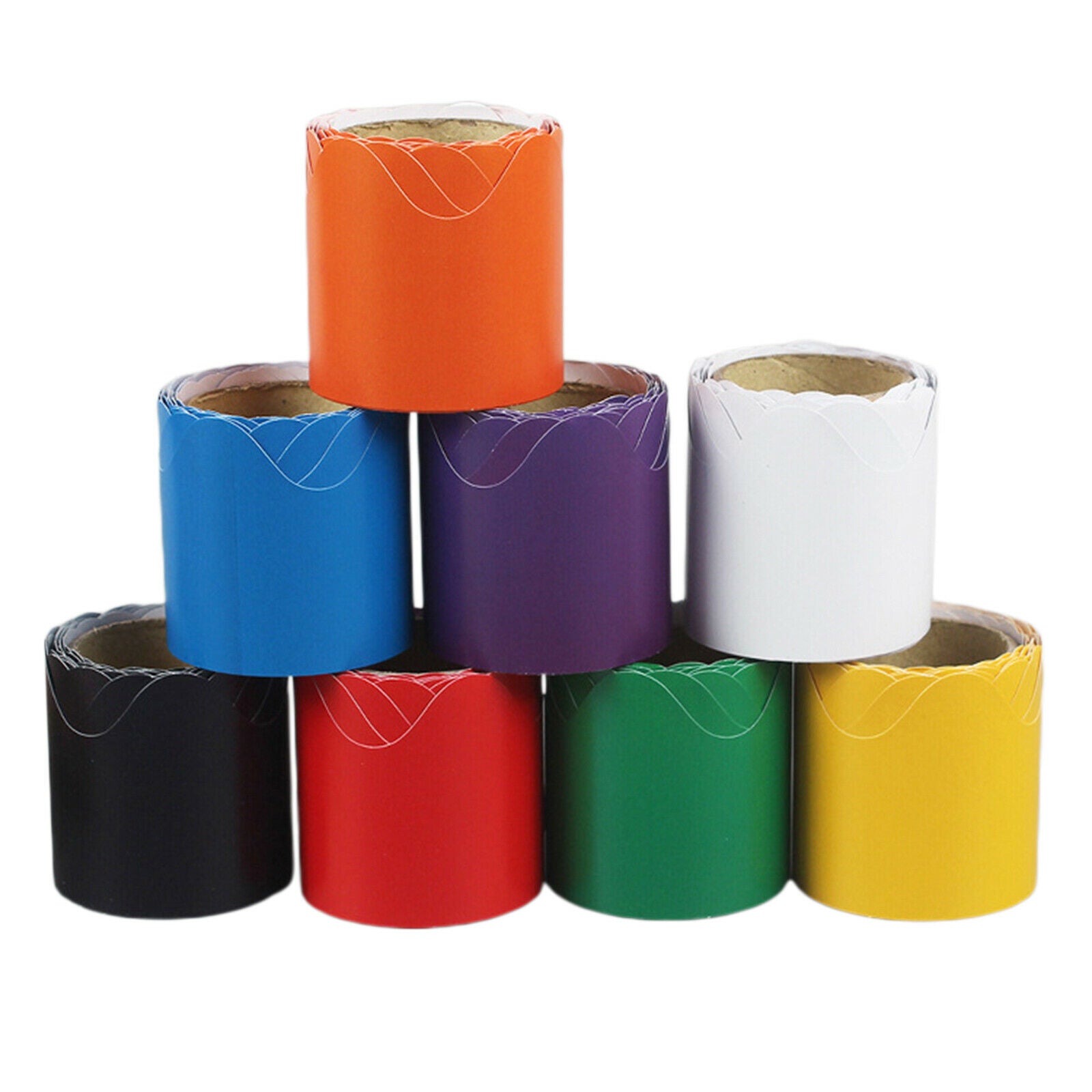 8Pcs Bulletin Border Decorate Whiteboard Walls Doors Rolled Borders Stickers