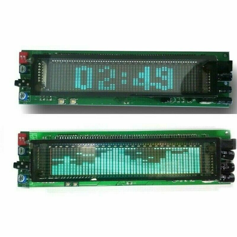 1pc VFD Music Spectrum Display Analyzer W/ clock Audio Level Indicator rhythm