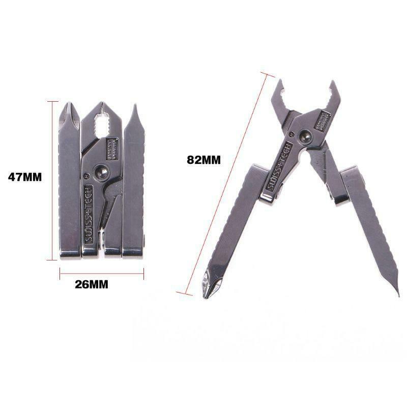 6 in 1 Multi - function Outdoor Tool Clamp Mini - pliers Micro Multitool Folding