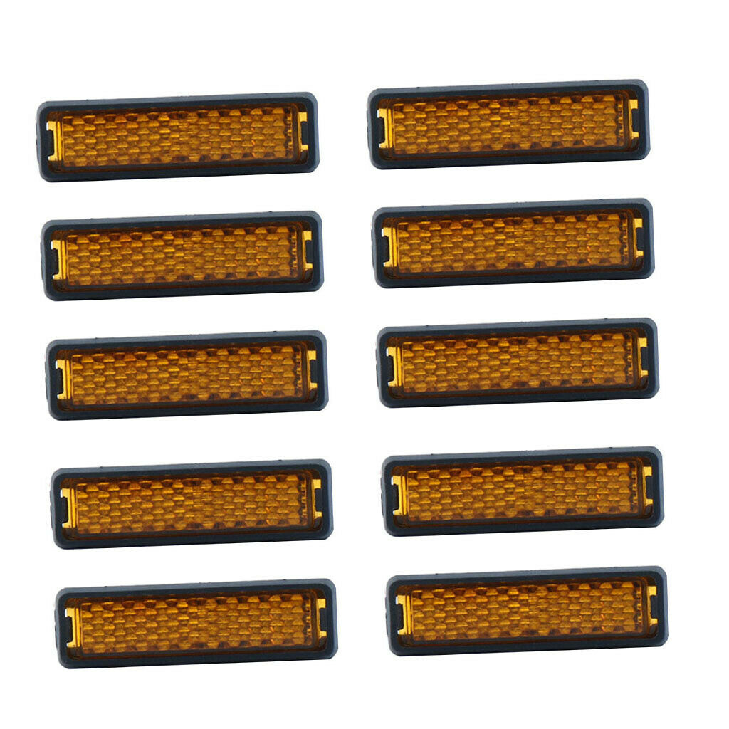 10 Pieces Cycle Foot Pedal Reflector Cycling Bike Warning Reflective Lamp