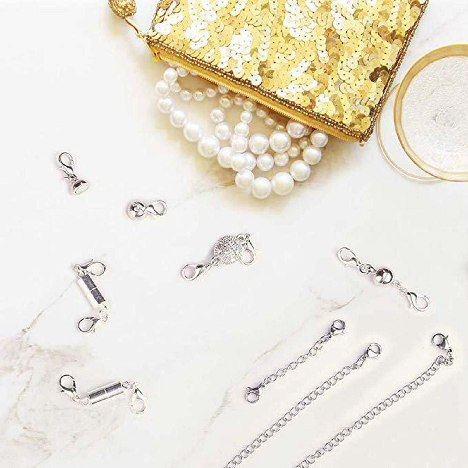 22 Pcs Magnetic Clasp Built-in Necklace Clasp Set for Anklets Crafts Bracelet