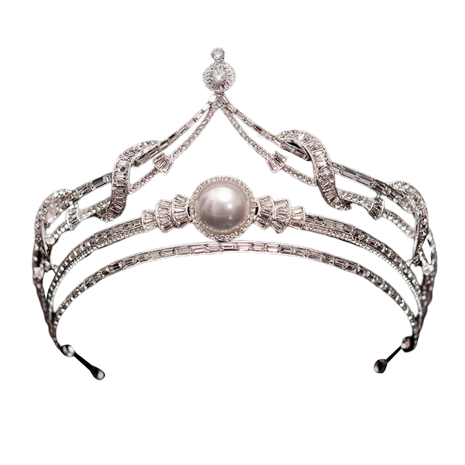 Bridal Fairy Headband Crystal Beads Hair Band Prom Party Costume Headwear