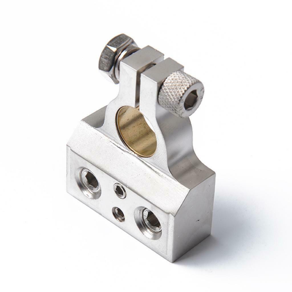 1 Pair 1/0 & 8 Gauge Positive Negative Battery Terminal Clamp Connector