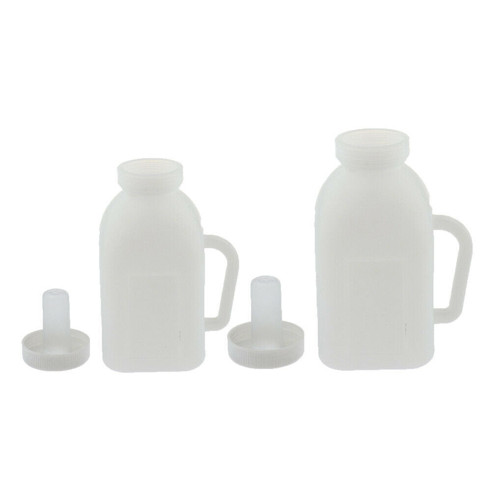 1 Pc Calves Milk Feeding Bottle with Silicone Nipple Farm Baby Bottle 1L