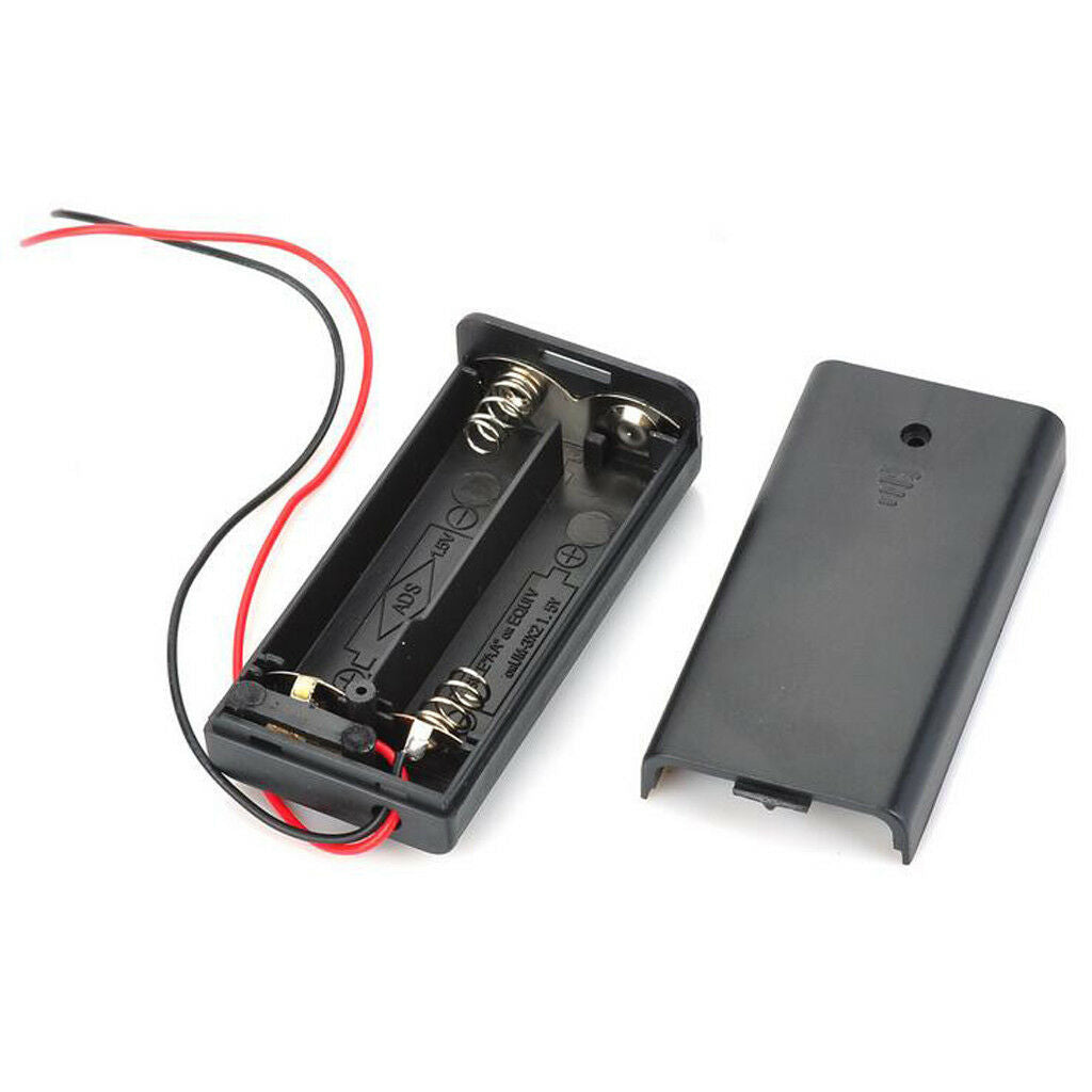 2Pcs PP3 Enclosed Battery Holder ON/OFF Switch with Wires