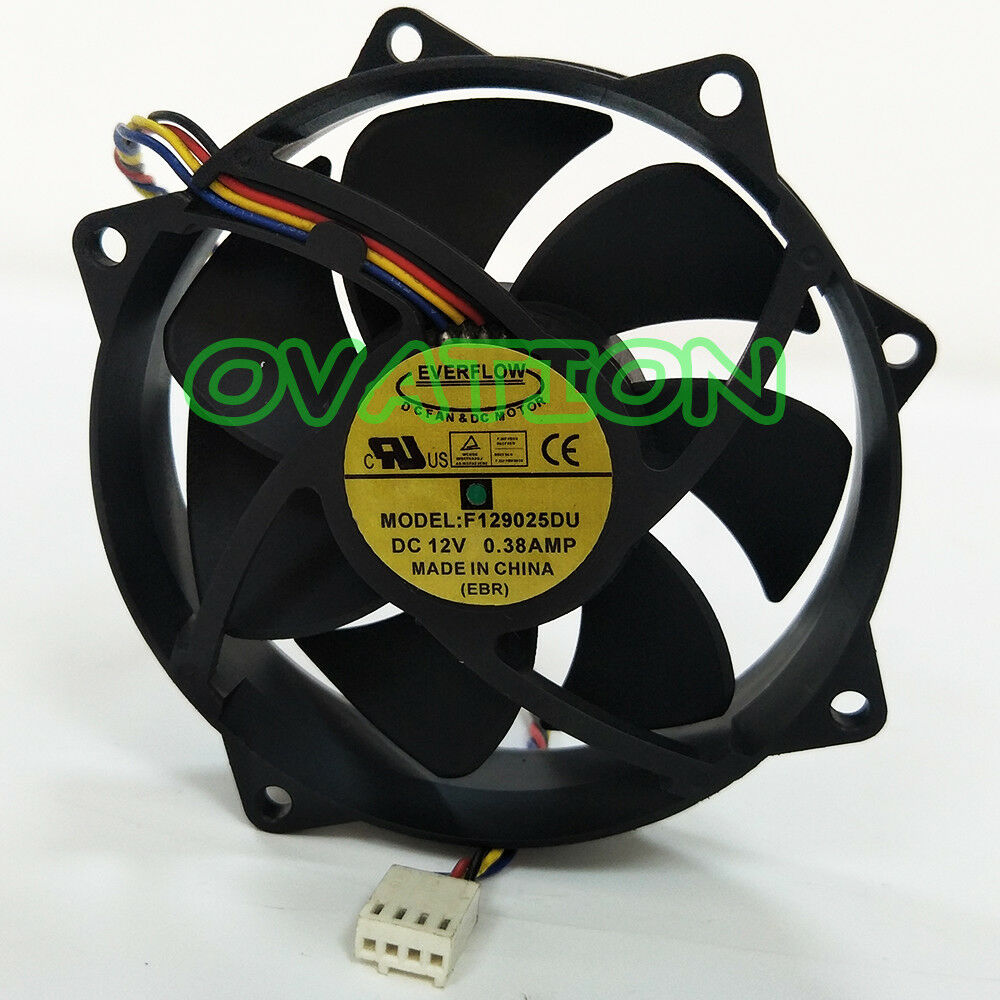 For EVERFLOW F129025DU fan 12V 0.38A 4pin PWM 90*25mm