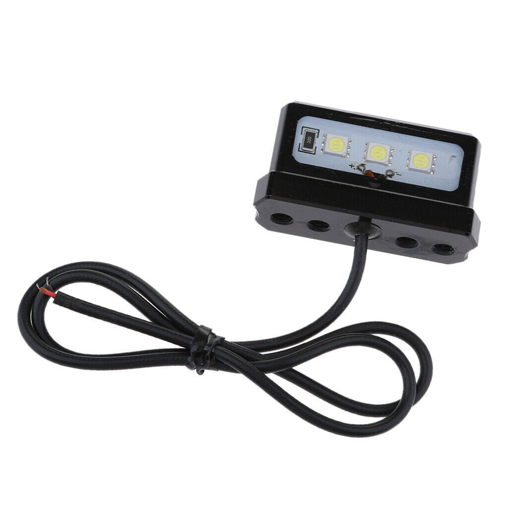 Motorcycle License Plate Holder Light Rear Tail Lamp for Kawasaki Z800 Black