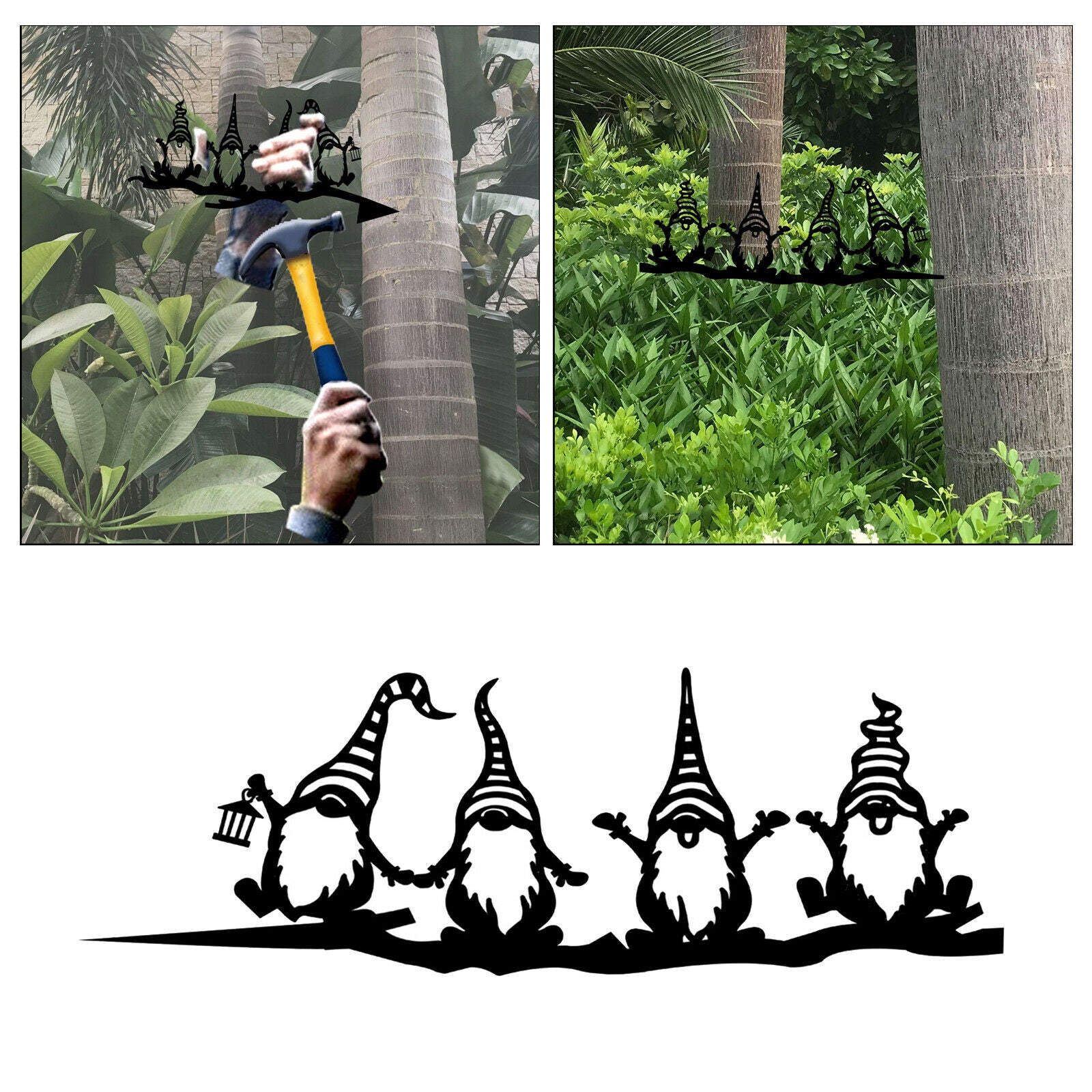 Branch Gnomes Hollowed Out Garden Gnomes for Home Garden Courtyard Yard