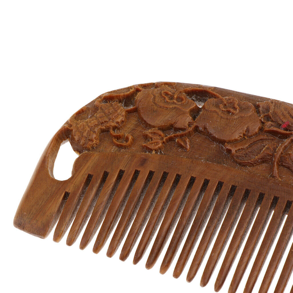 Handmade Sandalwood Comb Pocket Wooden Hair Brush for Men Women Kids L13-3