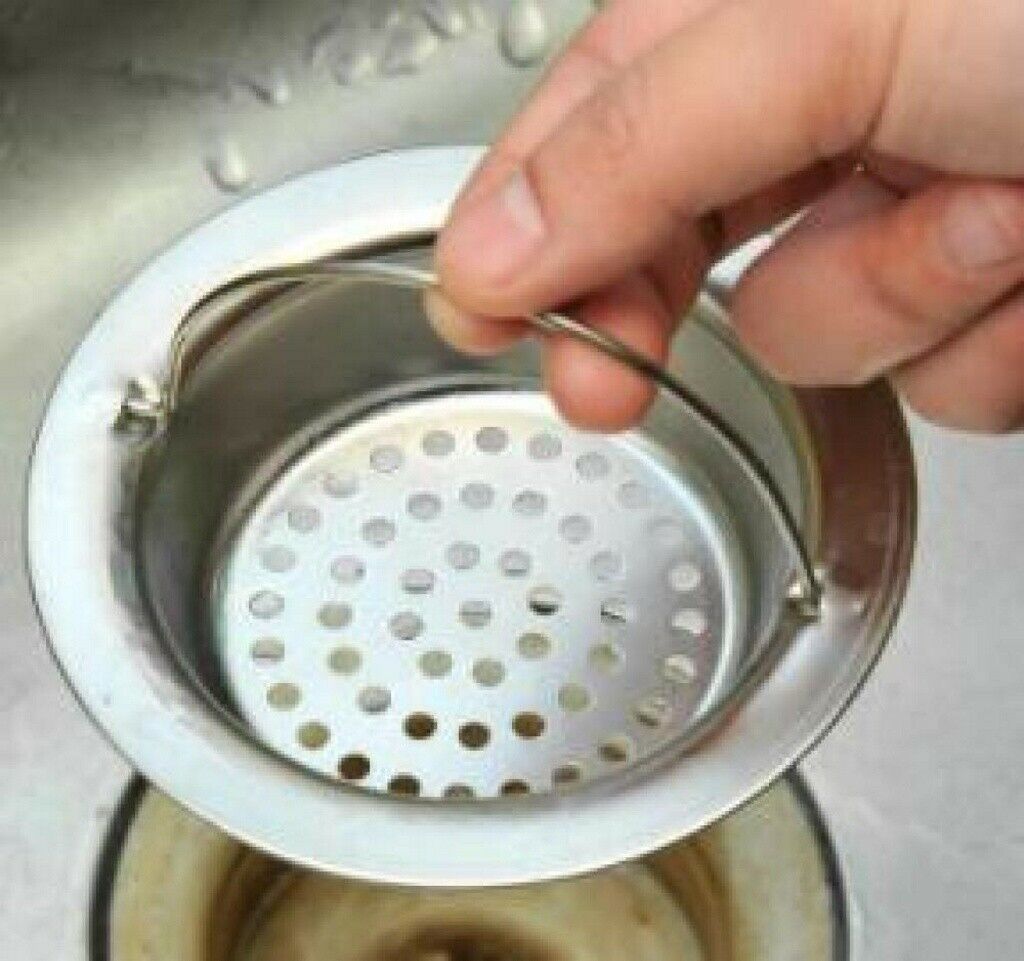 Stainless Steel Kitchen Waste Filter Basket Sink Strainer Drain Strainer Stopper