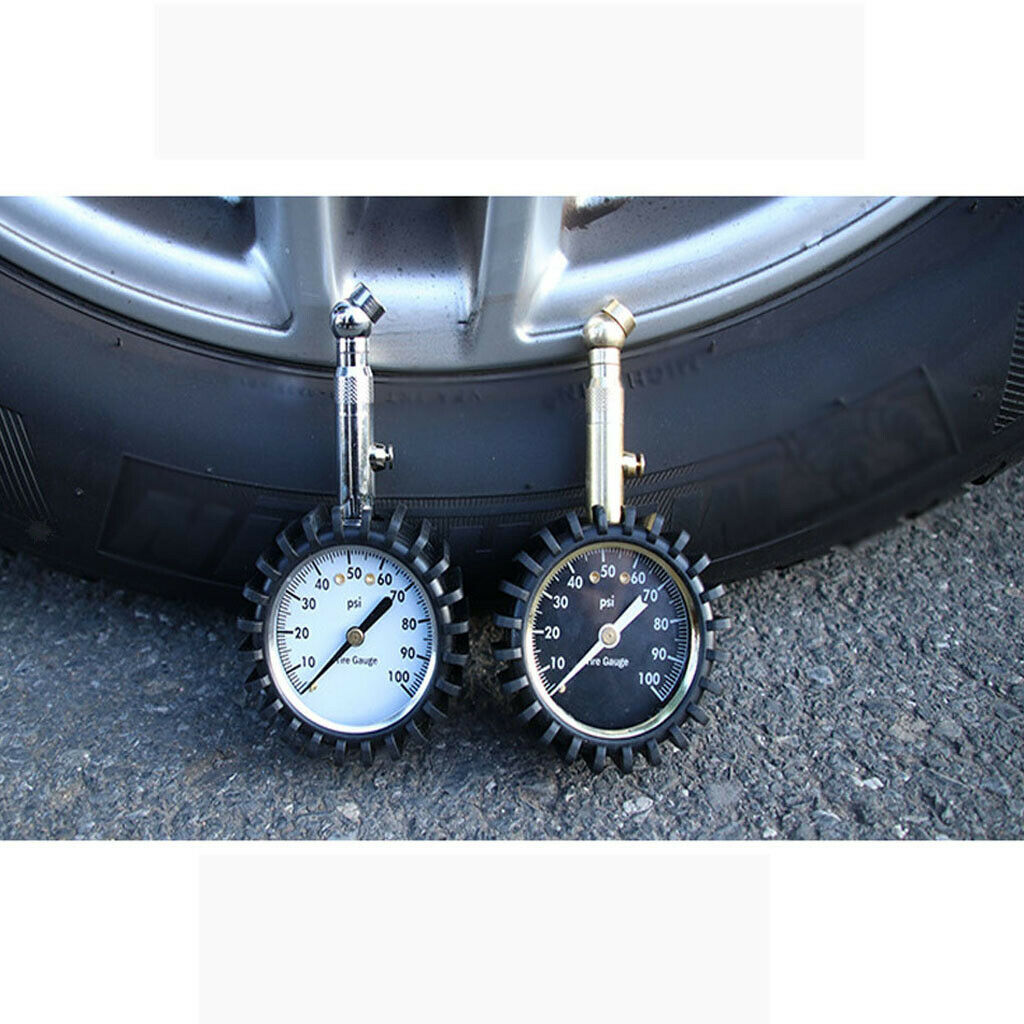 Car Vehicle Auto Van Tire Tyre Air Pressure Gauge 100 psi Dial Meter Tester
