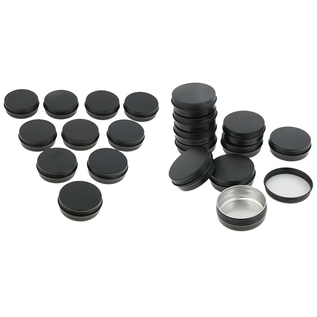 20 Pieces Empty Metal Cosmetic Containers Travel Tins Makeup Sample Jars 60g
