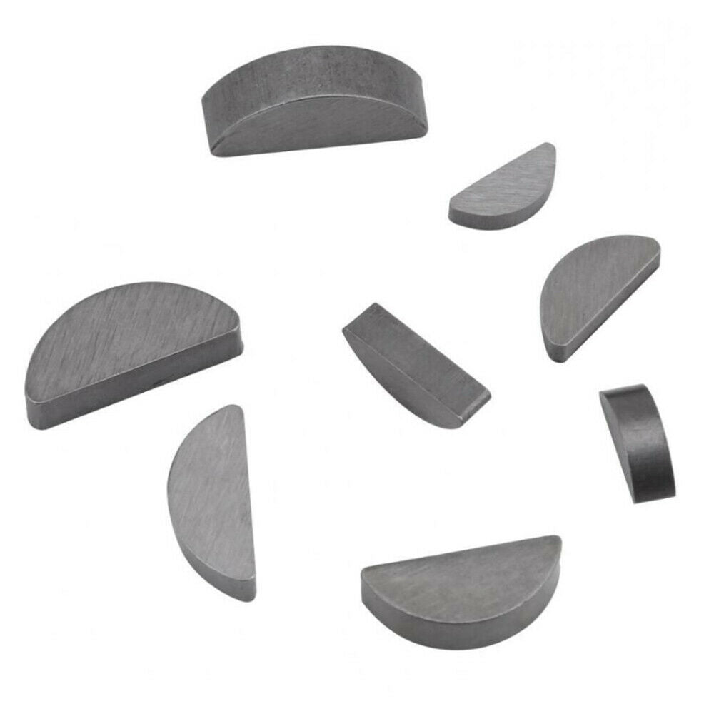 80PCS stainless steel half round key