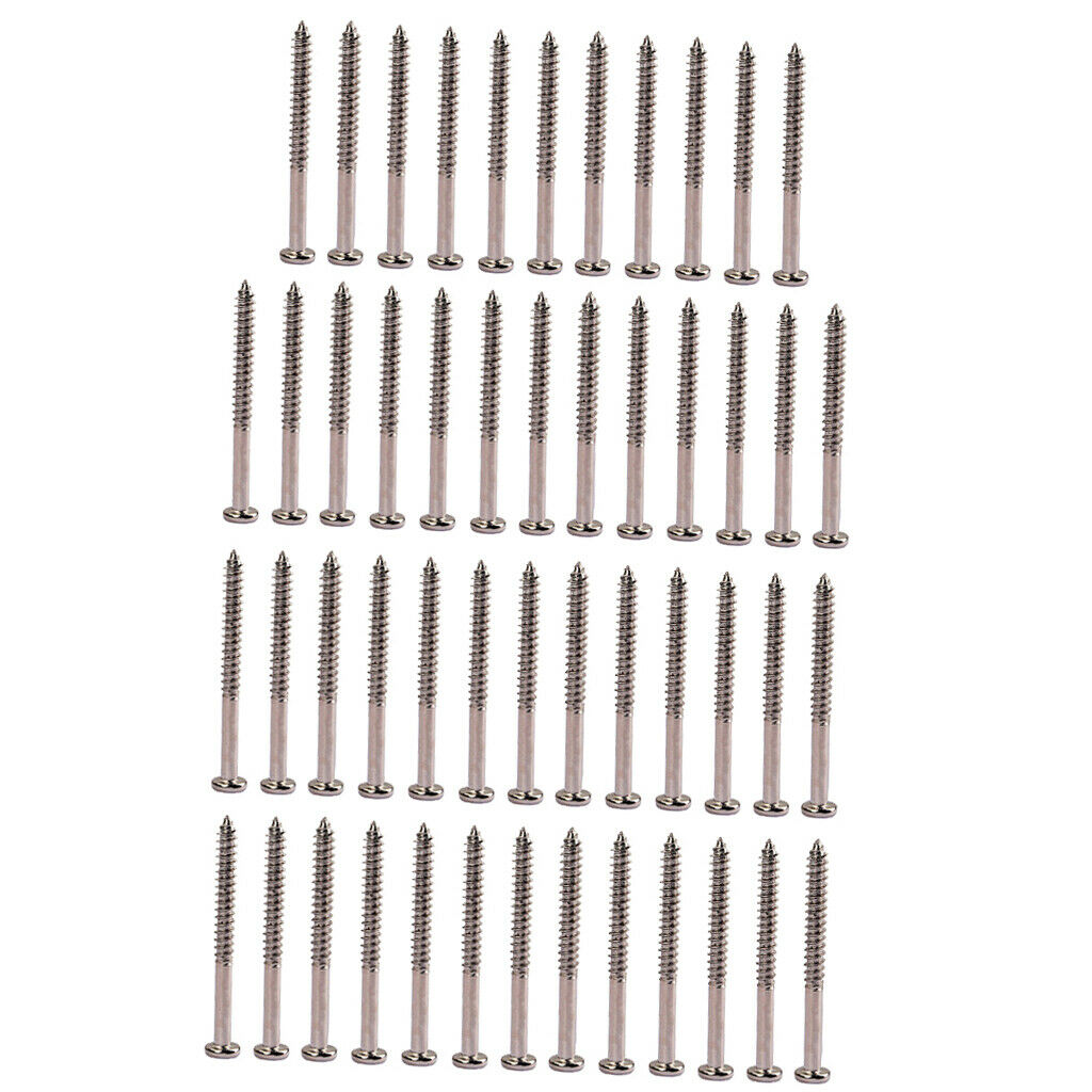 Set Of 50 Humbucker Pickup Ring Screws Pickup Surround Frame Mounting Screws