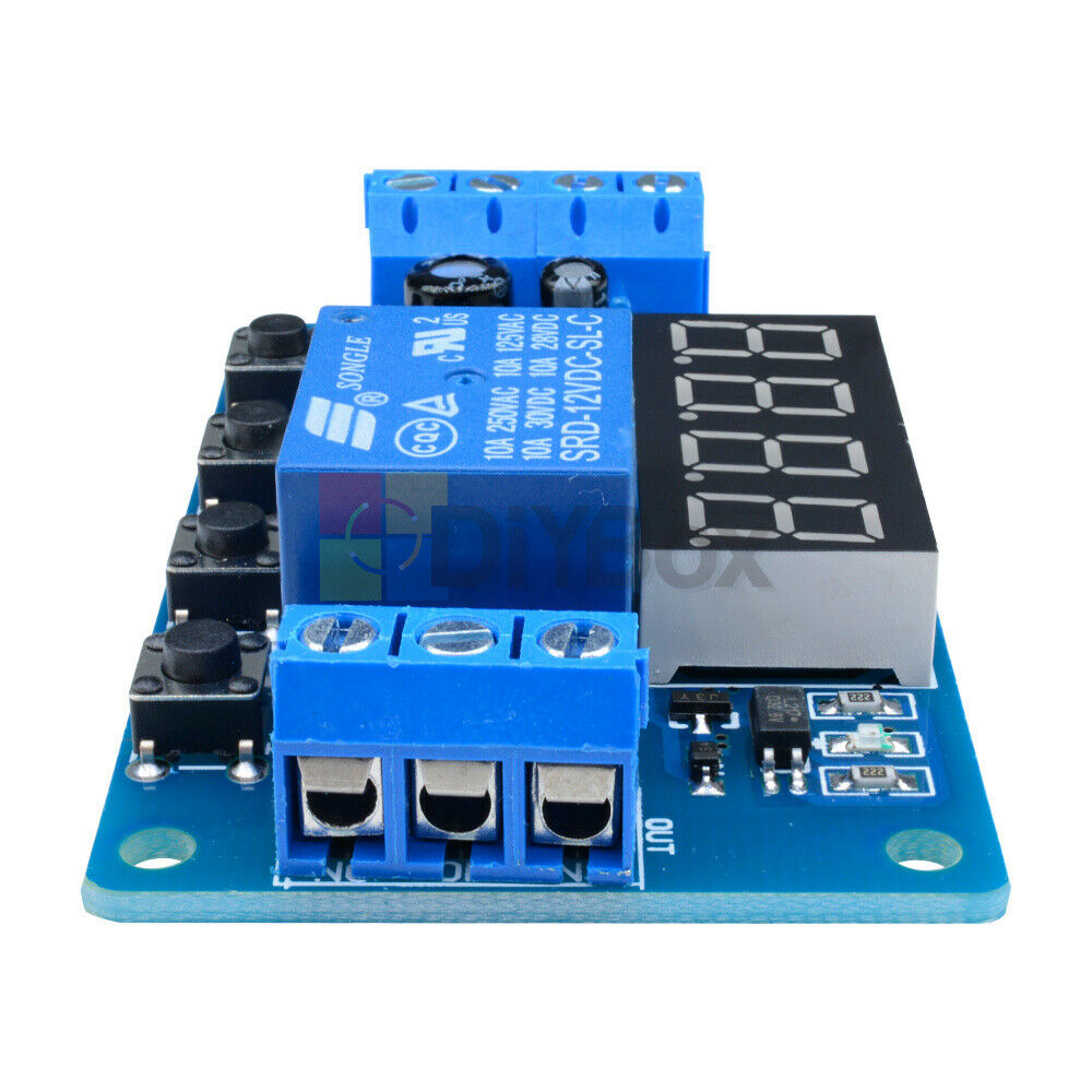 DC12V Digital Automation Delay Timer Control Switch LED Display Relay Module