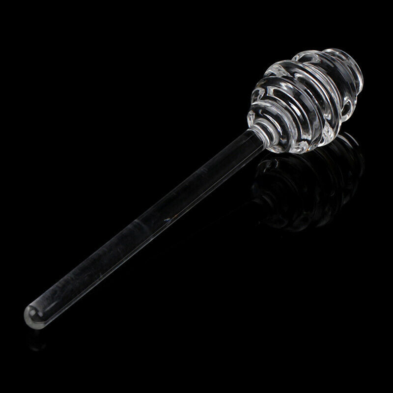 1Pc Honey Spoon Glass Honey Dipper Stick Kitchen Accessori.l8