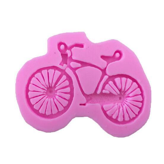 New Mountain Bike Cartoon Liquid Silicone Frozen Cake Decorating Baking Mold