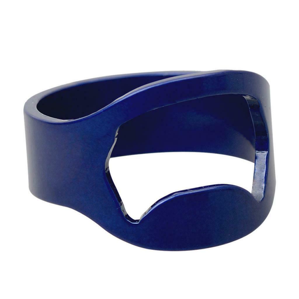 Fashion Blue Ring Beer Opener Steel Finger Ring Bottle Opener Bar Men Gift