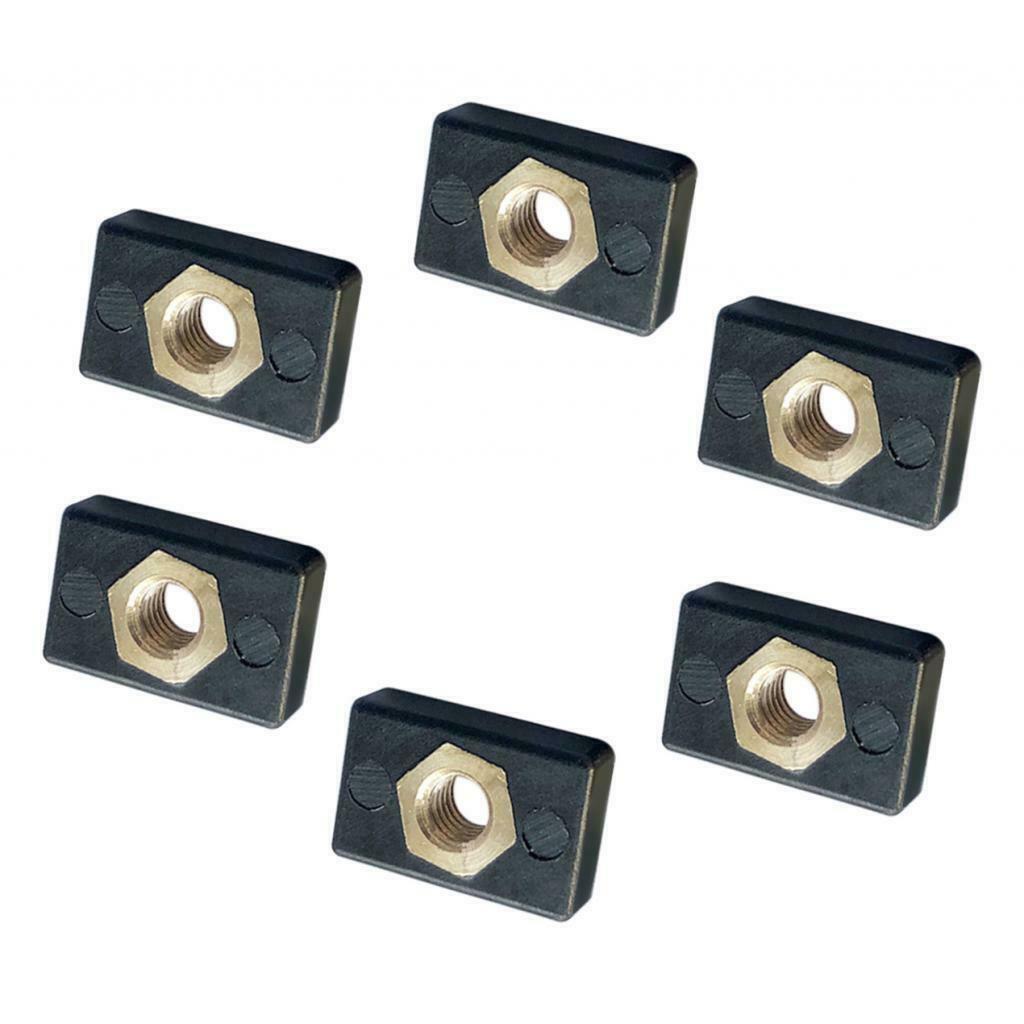 12pcs M6 Copper Nut Nutsert Nylon Hardware for Kayak Boat Mariner Trail