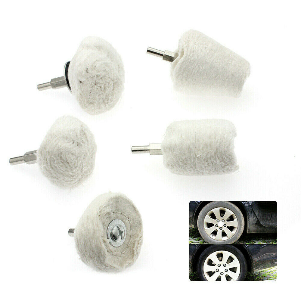 5pcs Car Polisher Polishing Buffing Pads Wheel Drill Kit Waxing Buffer Tool Set