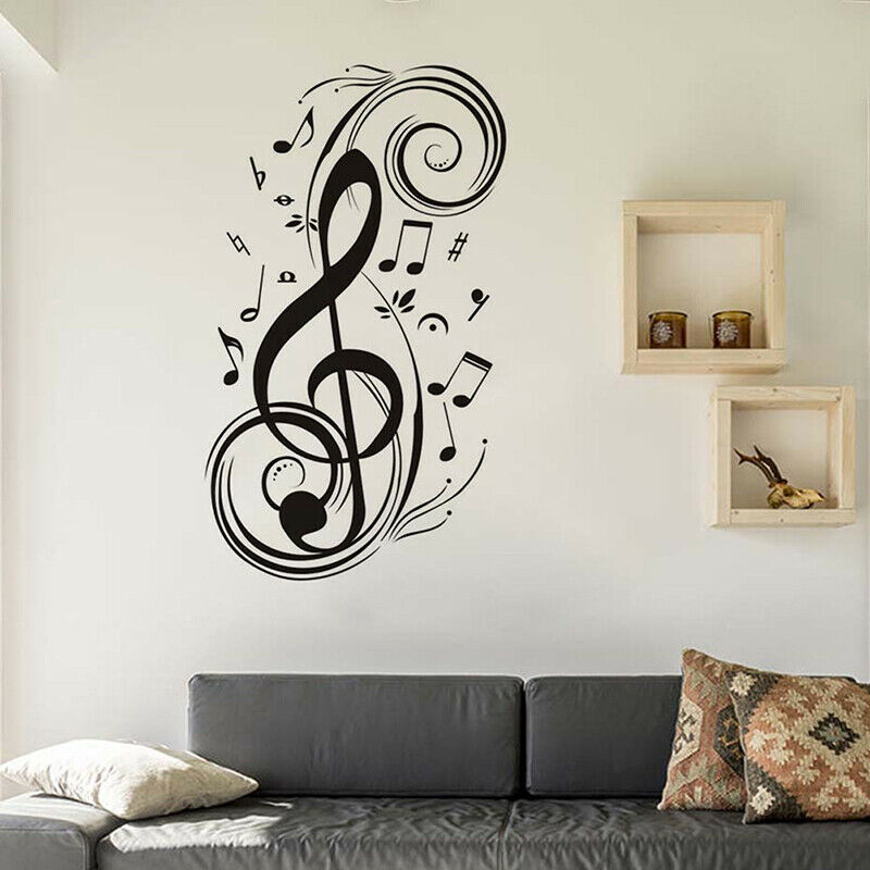 Music Wall Stickers DIY Musical Note Home Decor Wall Decals Kids Room Home  BDA