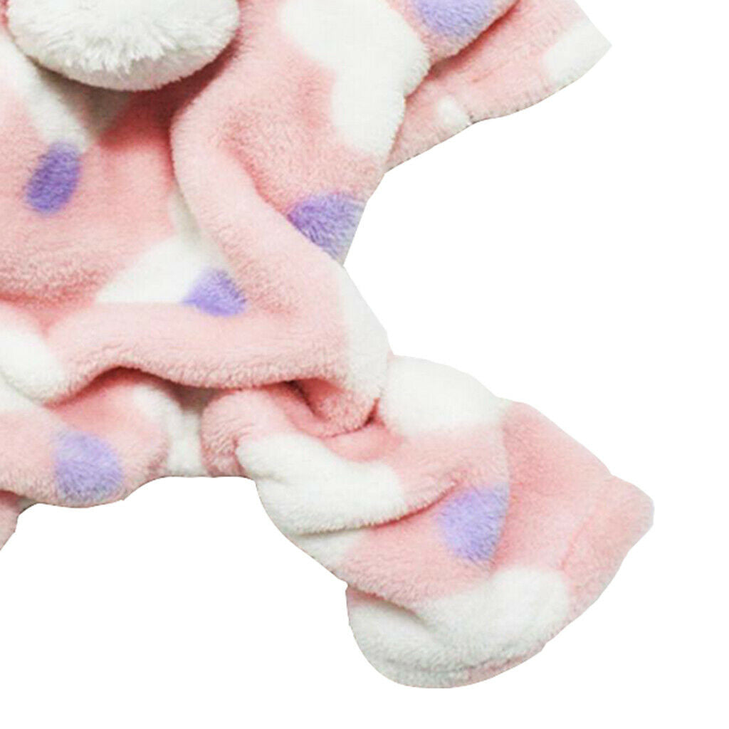 Super Warm Pet Dog Hoodie Puppy Sweater Sweatshirt Winter Clothes Pink - S
