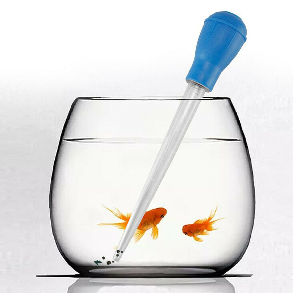 2x Aquarium Dropper Pipette Cleaner Feeder   Tank Cleaning Manual Tool