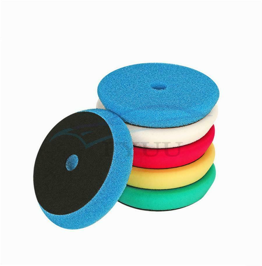 5Pcs 6" inch 150mm Waxing Pad Sponge Polishing Foam Pads For RO/DA Car Polisher